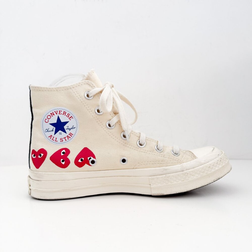 Converse Comme des Garçons Play x Chuck 70 Hi Top Multi Hearts sneakers - Picture 7 of 11